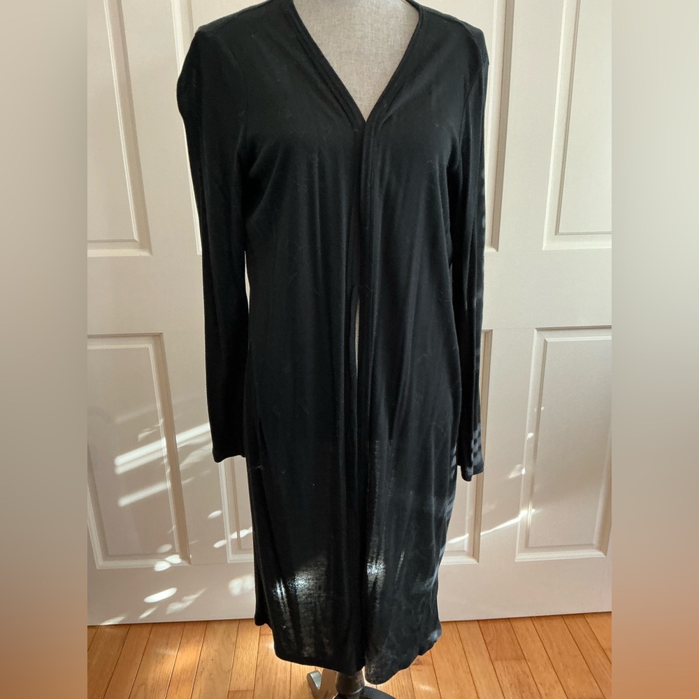 Athleta Black Open-Front Cardigan